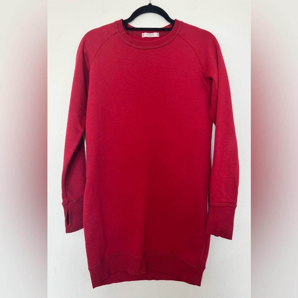 Stylish sweatshirt dress